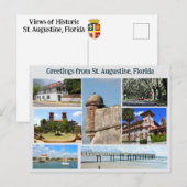 Greeting from St. Augustine  Postcard Briefkaart (Voorkant / Achterkant)