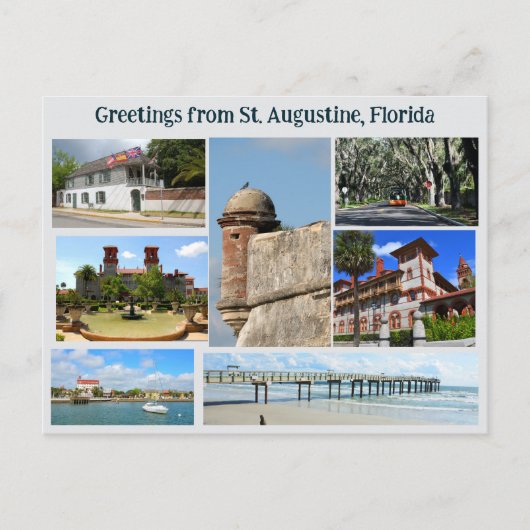 Greeting from St. Augustine  Postcard Briefkaart (Voorkant)