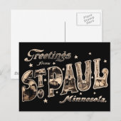 Greeting from St. Paul Minnesota Briefkaart (Voorkant / Achterkant)