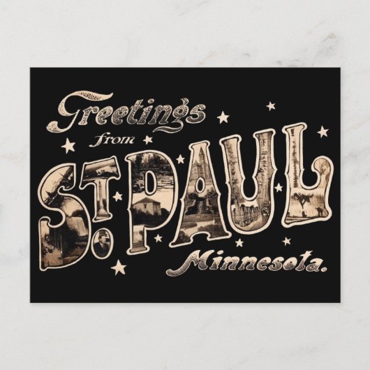 Greeting from St. Paul Minnesota Briefkaart (Voorkant)
