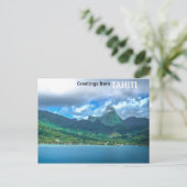 Greeting from Tahiti Briefkaart (Staand voorkant)