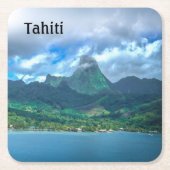 Greeting from Tahiti Kartonnen Onderzetters (Voorkant)