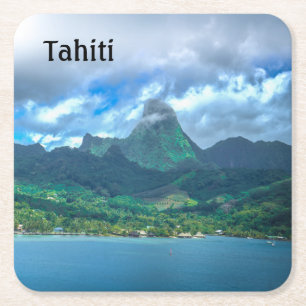Greeting from Tahiti Kartonnen Onderzetters
