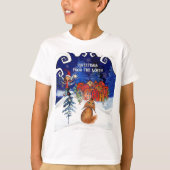 Greeting from the North I Village Fox Kids T-shirt (Voorkant)