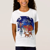 Greeting from the North Moose Village Kid's tee T-shirt (Voorkant)