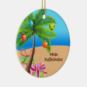 Greeting Hawaiian Kersteiland Keramisch Ornament (Rechts)