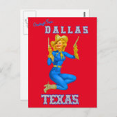 Greeting of Dallas Texas Briefkaart (Voorkant / Achterkant)