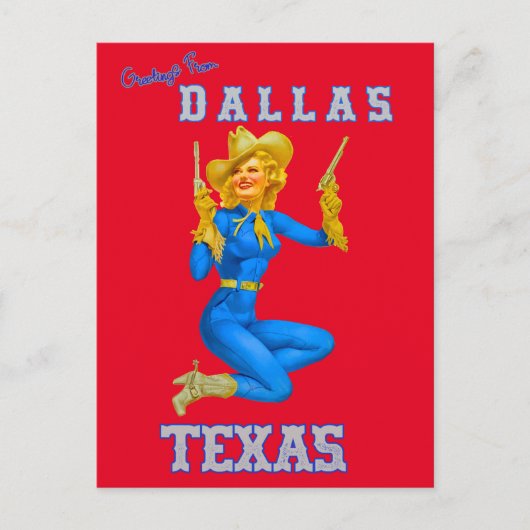 Greeting of Dallas Texas Briefkaart (Voorkant)