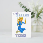Greeting of Dallas Texas  Briefkaart (Staand voorkant)