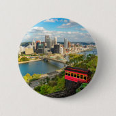 Greeting of Pittsburgh PA Holiday Ronde Button 5,7 Cm (Voorkant)