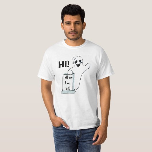  GREETING WAVING GHOST tee T-shirt (Voorkant volledig)