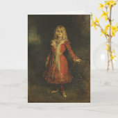 Greetingcard met Franz von Lenbach Kaart (Gele Bloem)