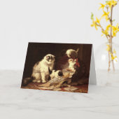 Greetingcard met Henriette Ronner-Knip Painting Kaart (Gele Bloem)