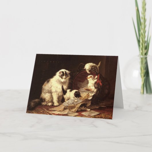 Greetingcard met Henriette Ronner-Knip Painting Kaart (Voorkant)