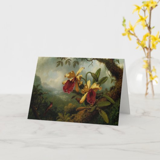 Greetingcard met het Schilderen van Martin Johnson Kaart (Gele Bloem)