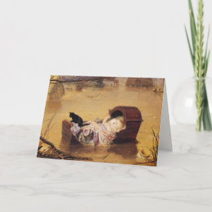 Greetingcard met schilderij van John Everett Milla Kaart