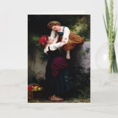 Greetingcard met William Bouguereau schilderen Kaart (Voorkant)