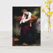 Greetingcard met William Bouguereau schilderen Kaart (Gele Bloem)