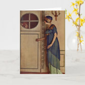 GreetingCard - Vintage Mode Kaart (Gele Bloem)