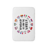 Greetings around the world, Hello in all languages Badmat (Voorkant Verticaal)