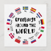 Greetings around the world, Hello in all languages Kaart (Voorkant)