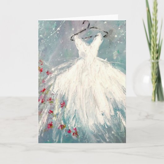 Greetings Card - Ballerina's White Dress Kaart (Voorkant)