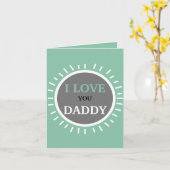 Greetings Card - Ik hou van je DADDY Kaart (Gele Bloem)