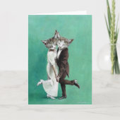 Greetings Card voor  dansende katten Kaart (Voorkant)