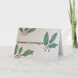 Greetings Card voor de Heilige en Ivy Seasons Feestdagen Kaart