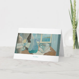 Greetings Card: Witte wijn. St. Ives Series. Kaart