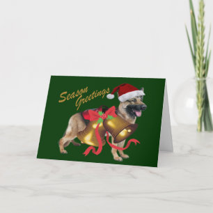 Greetings Cards van het Duitse Sjepherd Seizoen Feestdagen Kaart