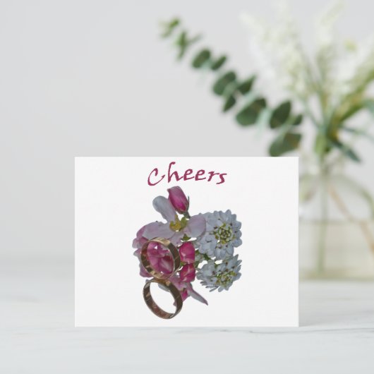 Greetings - Cheers Briefkaart (Staand voorkant)