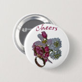 Greetings - Cheers Ronde Button 5,7 Cm (Voorkant /achterkant)