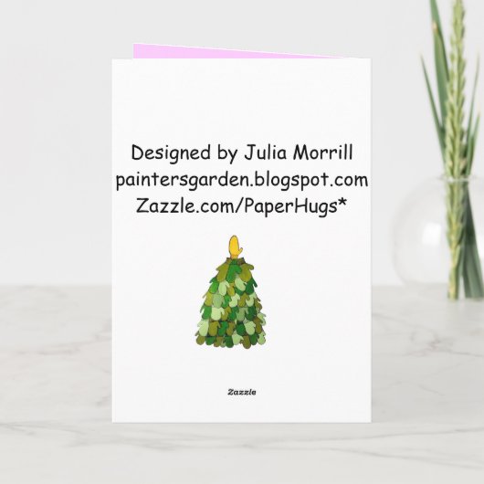 Greetings Comfort Joy Kaart (Achterkant)