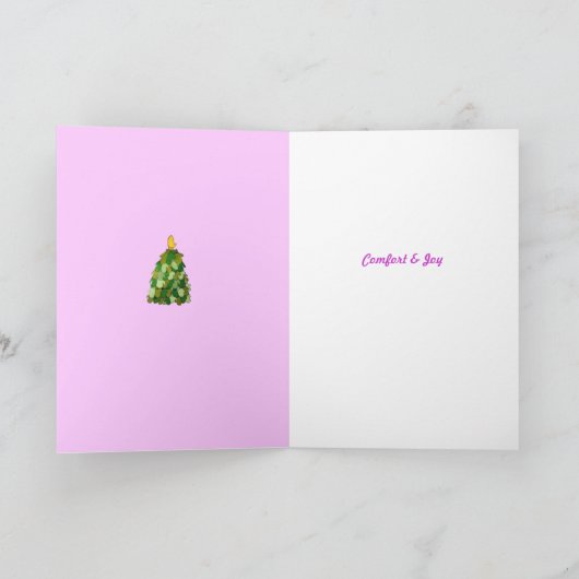 Greetings Comfort Joy Kaart (Binnen)