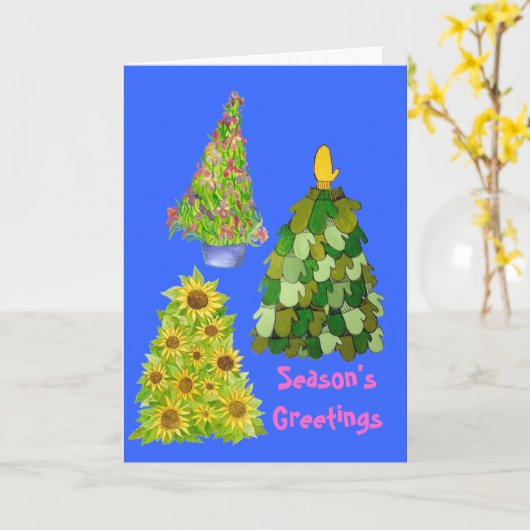 Greetings Comfort Joy Kaart (Gele Bloem)