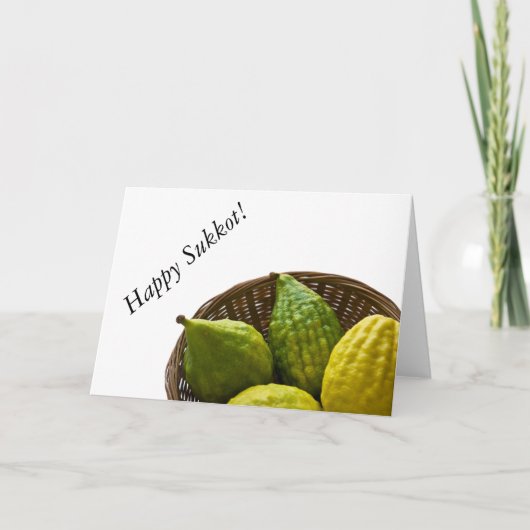 Greetings for Sukkot Kaart (Voorkant)