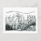 Greetings from a little seahorse briefkaart (Voorkant)