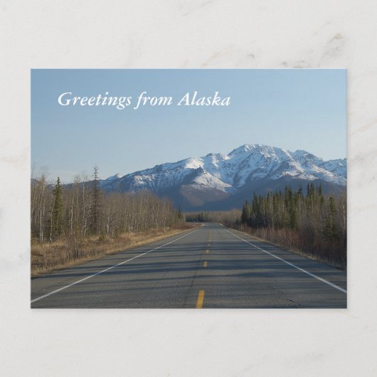 Greetings from Alaska Briefkaart (Voorkant)