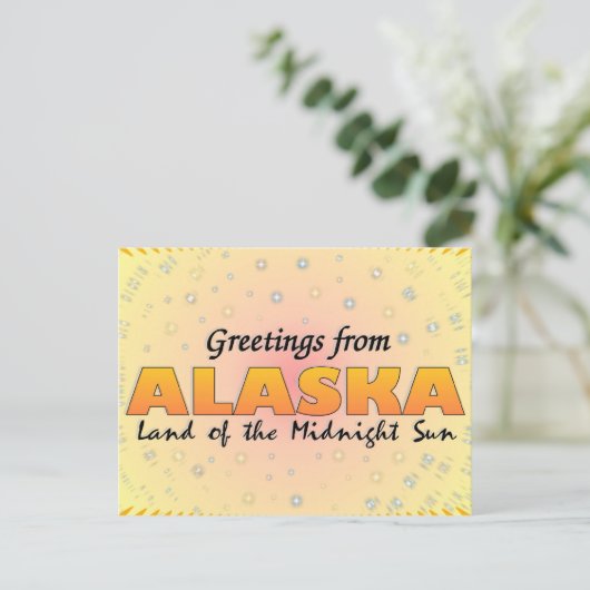 Greetings from Alaska Briefkaart (Staand voorkant)