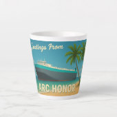 "Greetings From ARC Honor" Latte Mug Mok (Voorkant)