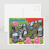 Greetings from Arkansas Ozarks Briefkaart (Voorkant / Achterkant)
