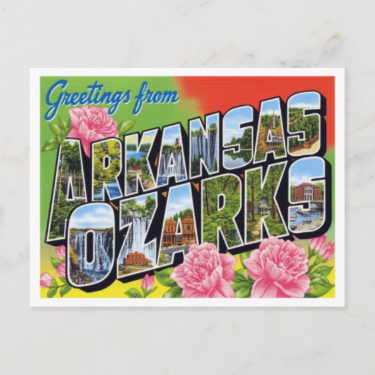 Greetings from Arkansas Ozarks Briefkaart (Voorkant)