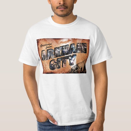 Greetings from Arkham City T-shirt (Voorkant)