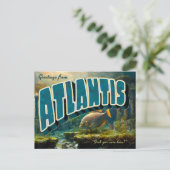 Greetings from Atlantis Postcards Feestdagenkaart (Staand voorkant)