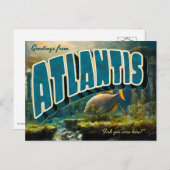 Greetings from Atlantis Postcards Feestdagenkaart (Voorkant / Achterkant)