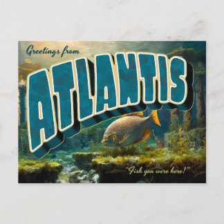 Greetings from Atlantis Postcards Feestdagenkaart