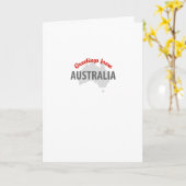 Greetings From Australia - Funnel-Web Spider Kaart (Gele Bloem)