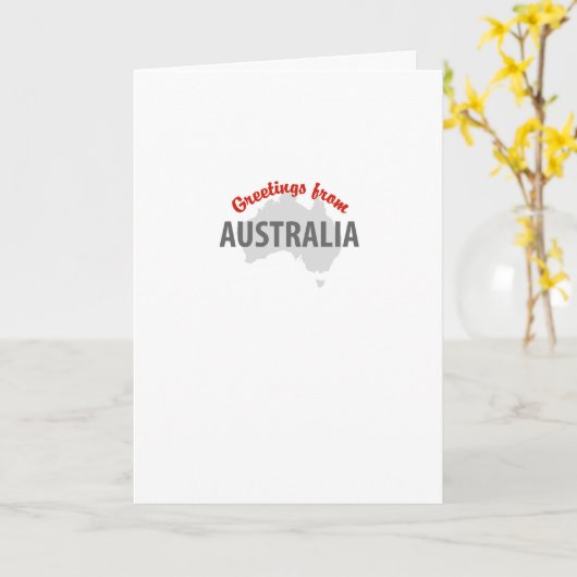 Greetings From Australia - Funnel-Web Spider Kaart (Gele Bloem)