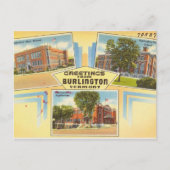 Greetings From Burlington Vermont Briefkaart (Voorkant)